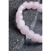 Sertifikalı Pembe Kuvars Geniş Kesim Doğal Taş Bileklik