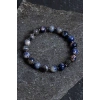 Sertifikalı Sodalit Hematit Zirkon Aparat Doğal Taş Bileklik