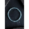 Sertifikalı Topaz Gümüş Aparatlı Doğal Taş Bileklik- 6mm (SK:167)