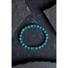 Sertifikalı Turkuaz Gümüş Aparatlı Doğal Taş Bileklik 039