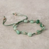 Yeşil Aventurin Natürel Kesim Doğal Taş Makrome Bileklik