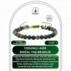 Yosunlu Akik 6mm Merdiven Kapama Doğal Taş Bileklik