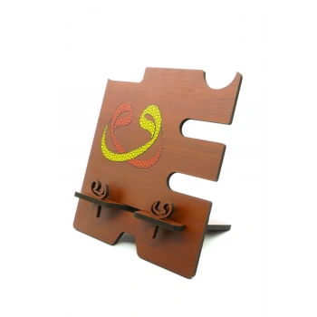 Kitap Okuma Standı, Tablet Standı, Organizer Vav Desenli