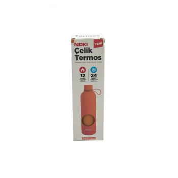 Noki Turuncu Çelik Matara Vidalı Kapak Soft Touch 730 ml