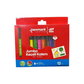 Penmark Yıkanabilir Süper Jumbo Keçeli Kalem 12 Li