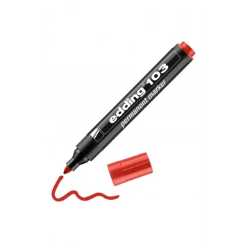 Edding Kırmızı Markör Kalemi Permanent 103