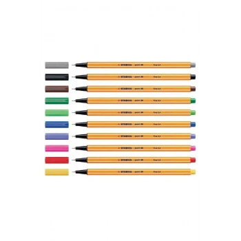 Stabilo 88 Point Keçe Uçlu Kalem Kahverengi