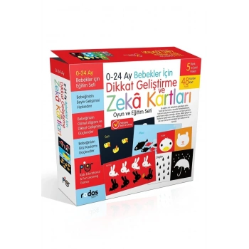 0-24 Ay Bebekler İçin Dikkat Geliştirme Ve Zeka Kartları