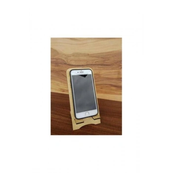 Ahşap Telefon Standı Kedi