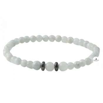 Akuamarin 4mm Doğal Taş Bileklik