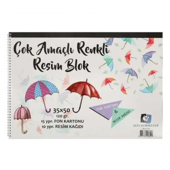 Alex Schoeller Resim Defteri 15 Fon 15 Resim Kğt 30 Yp 35x50 120 Gr