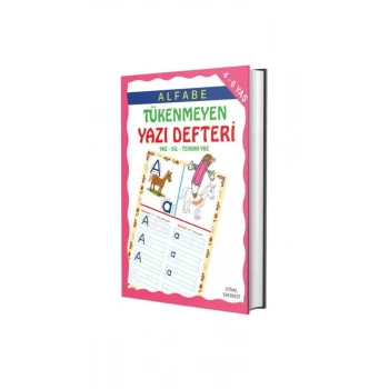 Alfabe Tükenmeyen Yazı Defteri - 4-7 Yaş