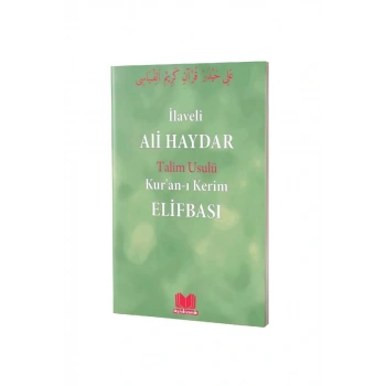 Ali Haydar Elifbası İlaveli