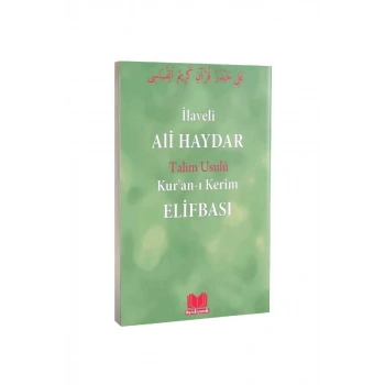 Ali Haydar Elifbası Talim Usulü