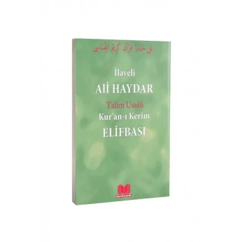 Ali Haydar Elifbası Talim Usulü