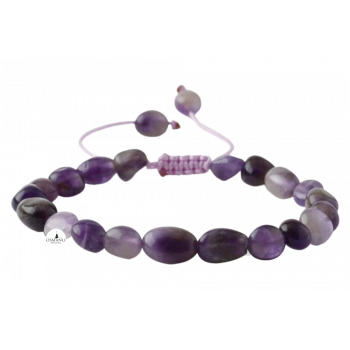 Ametist Natürel Kesim Doğal Taş Bileklik