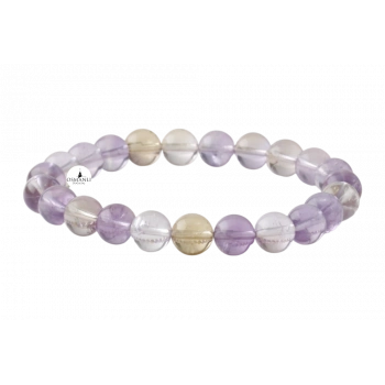 Ametrin 8mm Doğal Taş Bileklik