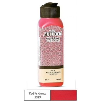 Artdeco Akrilik Boya 140 ml Kadife Kırmızı
