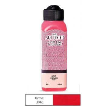 Artdeco Akrilik Boya 140 ml Kırmızı