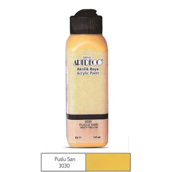 Artdeco Akrilik Boya 140 ml Puslu Sarı
