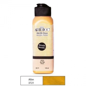 Artdeco Akrilik Boya 140ml Metalik Altın
