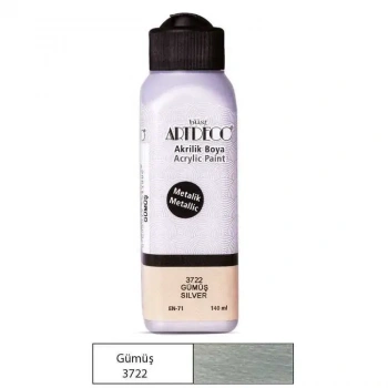 Artdeco Akrilik Boya 140ml Metalik Gümüş