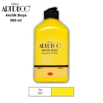Artdeco Akrilik Boya 500 ml Sarı