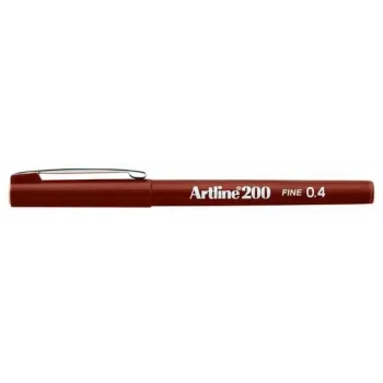 Artline 200 Fineliner 0.4 Keçe Uçlu Yazı Kalemi Kahverengi