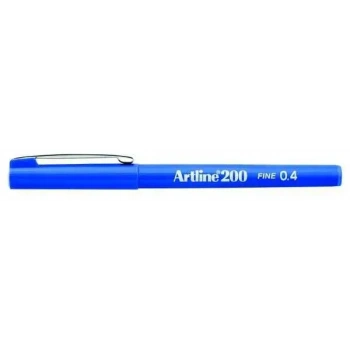 Artline 200 Fineliner 0.4 Keçe Uçlu Yazı Kalemi Mavi