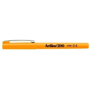 Artline 200 Fineliner 0.4 Keçe Uçlu Yazı Kalemi Sarı