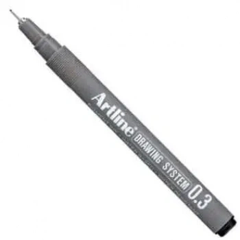 Artline Drawing System Teknik Çizim Kalemi Siyah 0.3 Uç