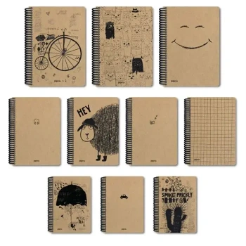 Atlas Papirüs Kraft Çizgili 80 Yp 14x19 Sert Kapak