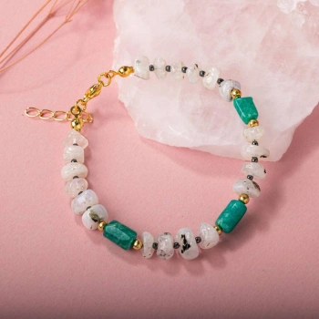 Ay Taşı-Amazonit Doğal Taş Bileklik