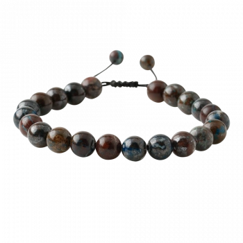 Azurit 6mm Merdiven Kapama Doğal Taş Bileklik