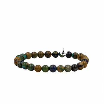 Azurit Malakit 6mm Doğal Taş Bileklik