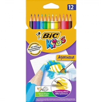 Bic Aquacouleur Kuru Sulu Boya 12 Renk 8575613/8575615