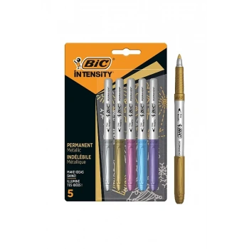 Bic İntenstiy Permanent Markör Metal Renkler 5 Li