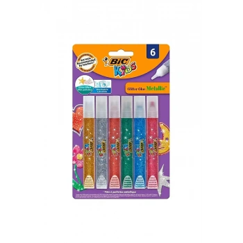 Bic Kids Metalik Simli Yapıştırıcı 6 Lı