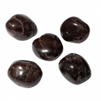 Bordo Granat Lal Doğal Taş Tımbıl El Taşı