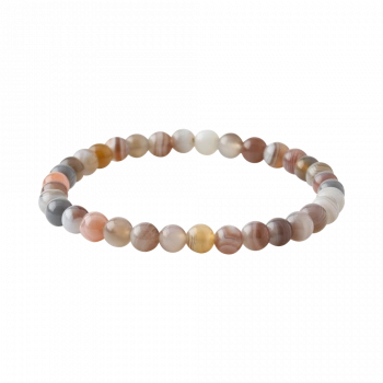 Botswana Akiği 6mm Doğal Taş Bileklik