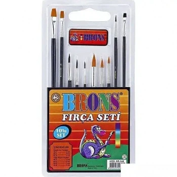 Brons Resim Fırça Set 10 Lu