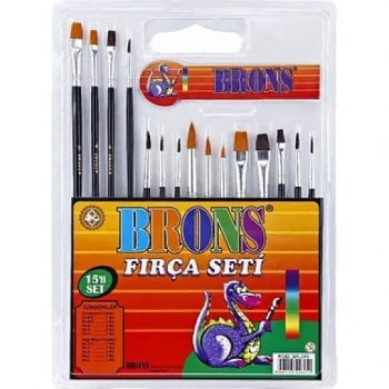 Brons Resim Fırçası Set 15 Li