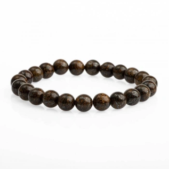 Bronzit 8mm Doğal Taş Bileklik