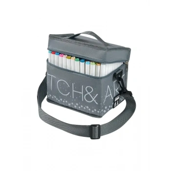 Bruno Visconti Sketch & Art Çift Taraflı Marker Seti Özel Kumaş Çantalı 168 Renk