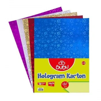 Bu Bu Hologram Karton 50X70 10Lu