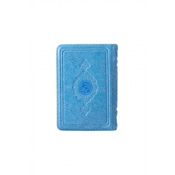 Büyük Cep Boy Kuranı Kerim Mavi Kılıflı