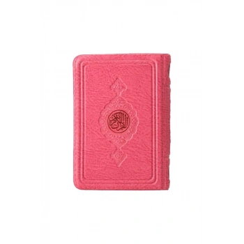 Büyük Cep Boy Kuranı Kerim Pembe Kılıflı