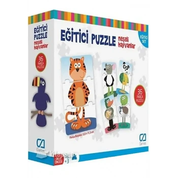 Ca Games Neşeli Hayvanlar Eğitici Puzzle