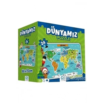 Ca Games Puzzle Dünyamız 50 x 70 cm
