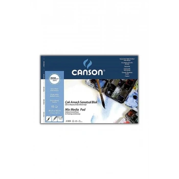 Canson 1557 Resim Çizim Blok 35 x 50 200 gr 15 Yp